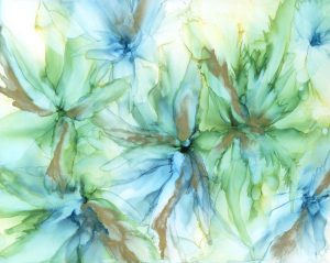 Flowers-in-Spring---Alcohol-Ink---11-X-14---3-21