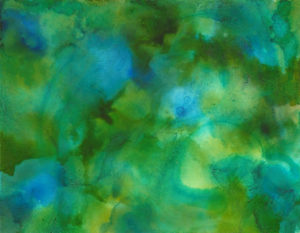 Owen's Birthday - Alcohol Ink - 4 X 5 - Sold - Print Available