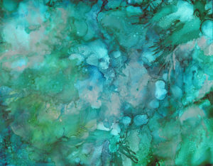 Quick Silver - Alcohol Ink - 11 x 14 - Sold - Print Available
