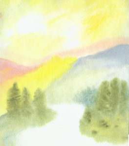 River Valley - Watercolor - 12 X 14 - $150
