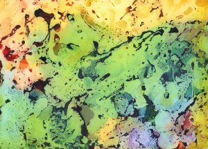 Sunny Abstract - Alcohol Ink -$140