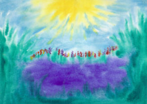 Sunshine Meadow - Watercolor - 9 X 12 - $95