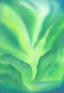 Valley of Green - Oil Pastel - 24 X 30 - $350