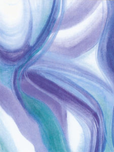 Blue Movement - Watercolor - 8 X 11 - Sold - Print Available