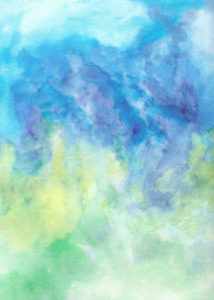 Blue Skies - Watercolor - 9 X 12- $125