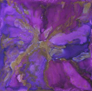 Flowing-Purple-Alcohol-Ink-7-X-7-$100