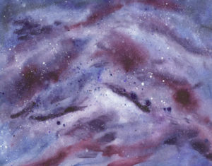 In the Cosmos - Watercolor - 19 X 24 - $275