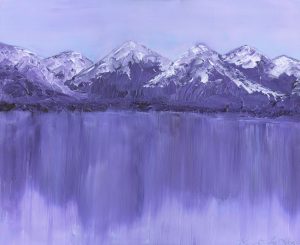 Mirrored Mountains - Acrylic - 16 X 20 - $300