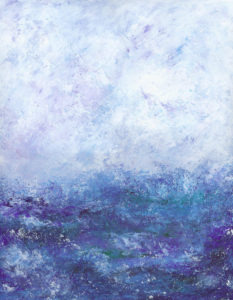 My Blue Ocean - Acrylic - 16 X 20 - Sold - Print Available