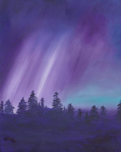 Night Lights - Acrylic - 16 X 20 - Sold - Print Available