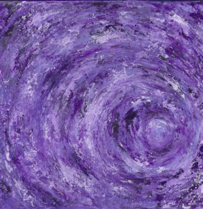 Purple Vortex - Acrylic - 12 X 12 - $150