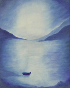 Serenity - Watercolor - 20 X 25- Sold (inspired by Marian van Zeyl) - Print Available