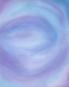 Spiraling Blues - Oil Pastel - 11 X 14 - $100