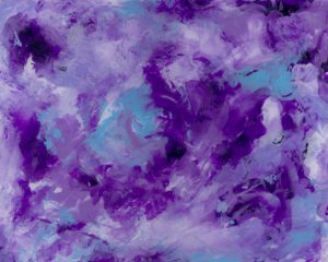 Swirling Purple - Acrylic on Plexiglas - 11 X 14 - $125