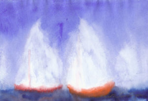 Wind in the Sails - Watercolor - 8 X 11 - $125
