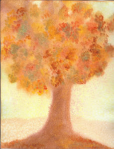 Autumn-Oak - Watercolor - 8 x 11- $125