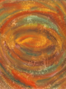 Autumns Eye - watercolor 8x11, $90