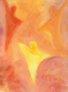 Dancing Spirits - Watercolor - 8 X 11 - $125