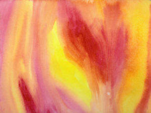 Dragons Eye - laminated watercolor 8.5x11, SOLD
