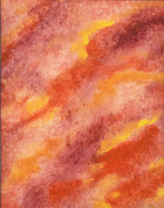 Lava Flow - Watercolor - 8 x 11 - $90