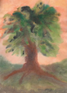 Summer Oak - Watercolor 12 x 17 - $150
