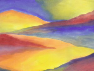 Painted Desert - Watercolor - 20 x 25 - $400