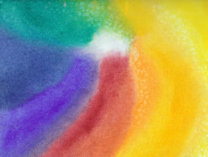 Rainbow Star - Watercolor - 8 X 11 - SOLD - Print Available