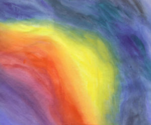 Rainbowed - Watercolor - 20 x 25 - $200