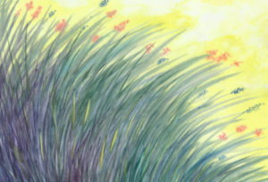 Wildflowers - Watercolor - 12 X 17 - Sold - Print Available