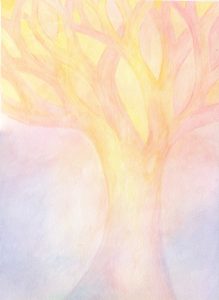 Pastel Tree - Veil Watercolor - 11 X 15 - $225